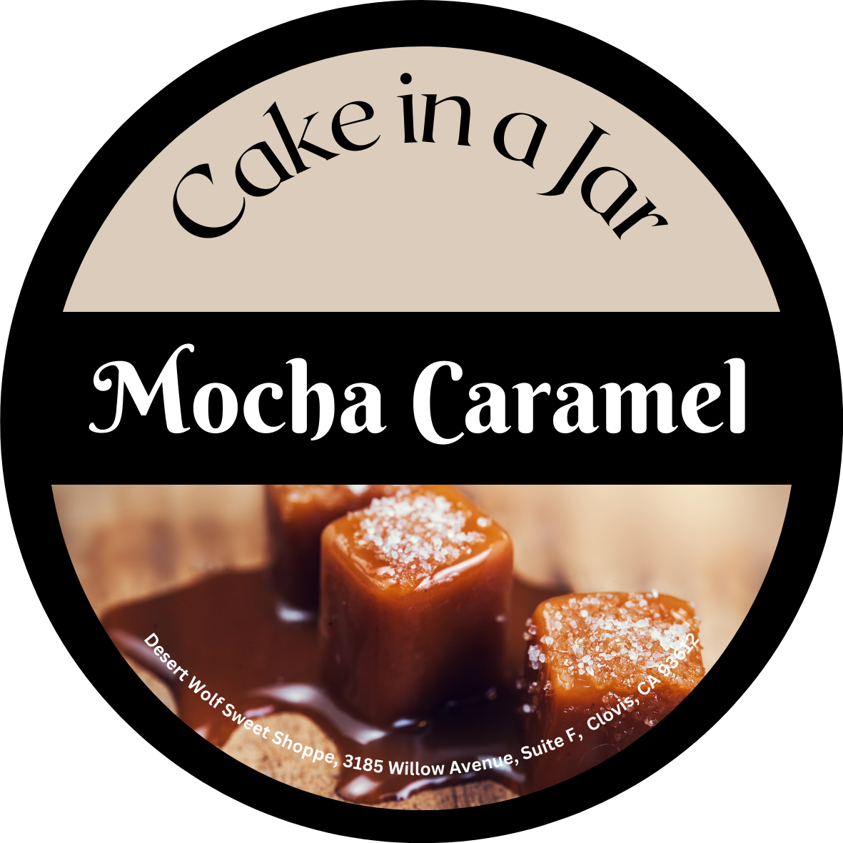 Mocha Caramel Cake Jar
