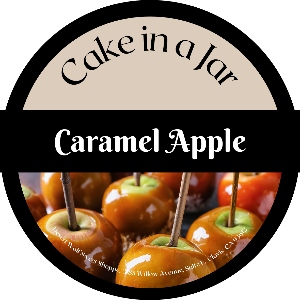Caramel Apple Cake Jar