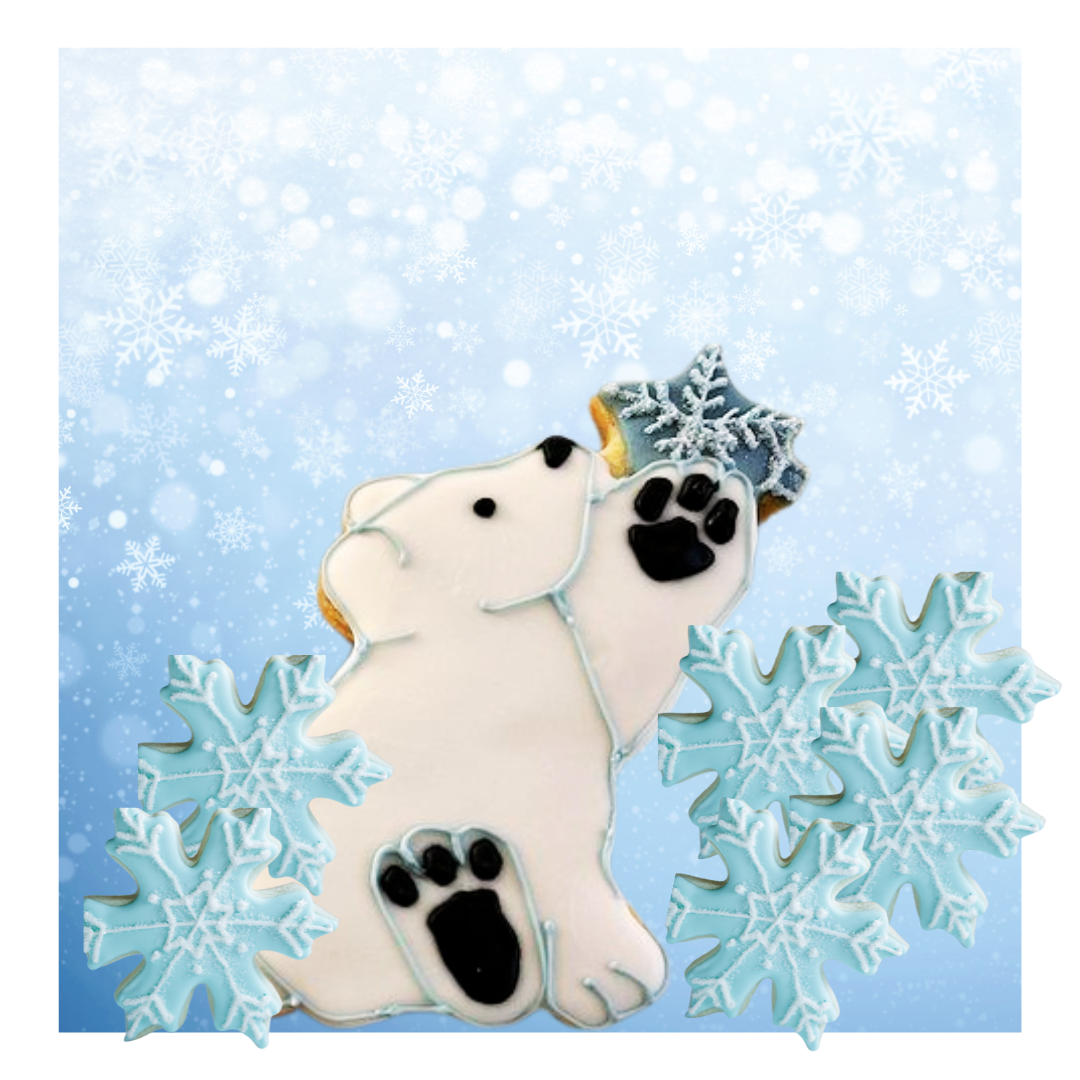 Polar Bear Snowflake Set