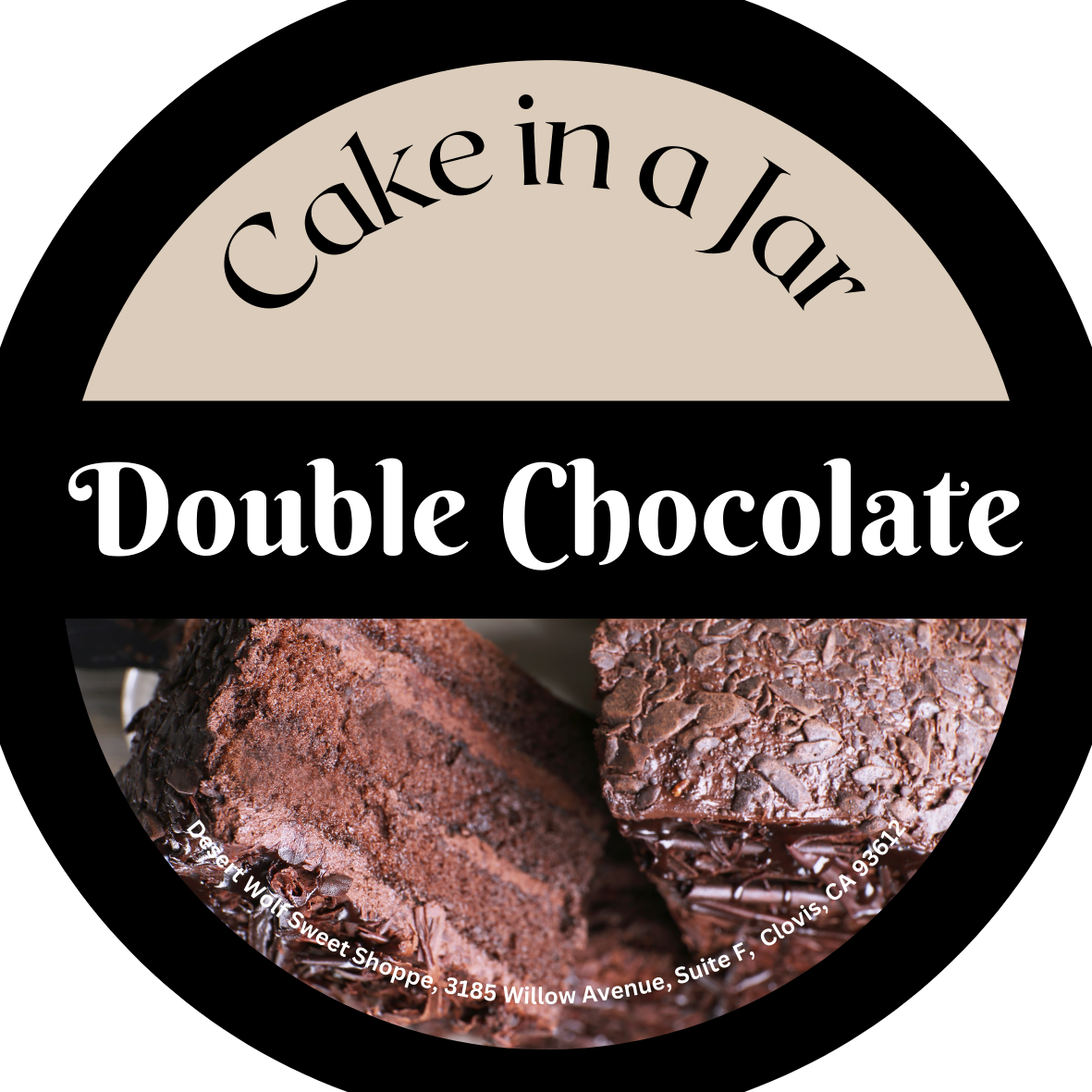 Double Chocolate Cake Jar