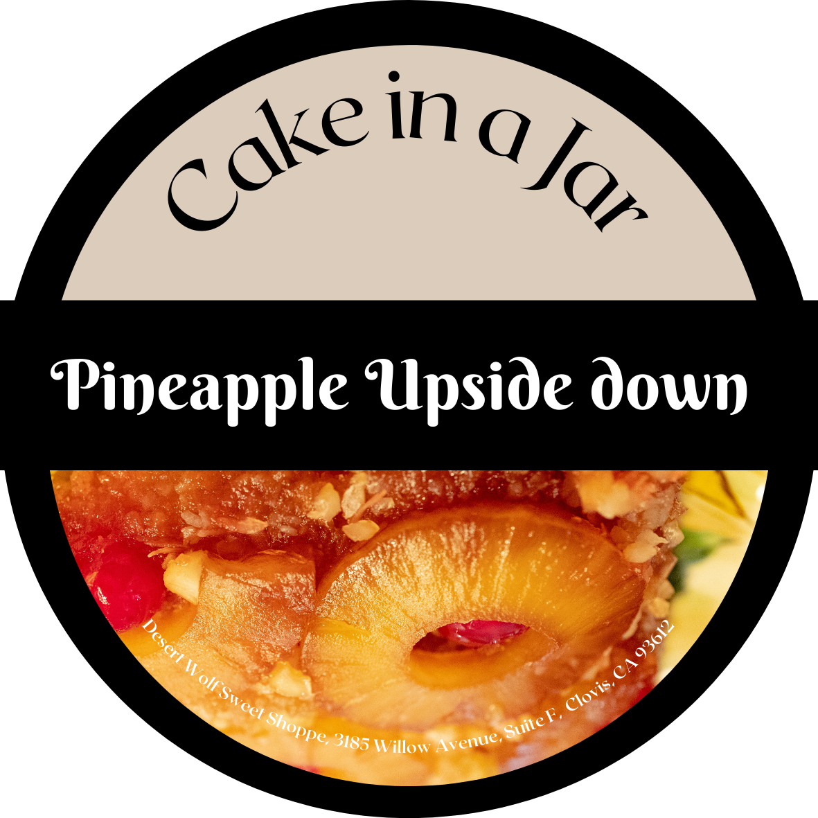 Pineapple Upside Down Cake Jar